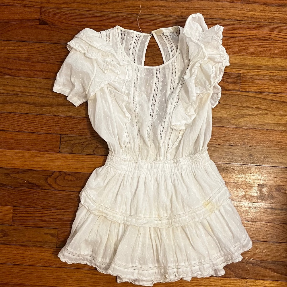 white love shack fancy natasha mini dress size S - Picture 1 of 1